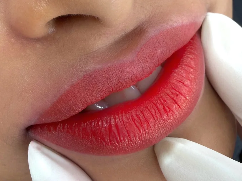 Lips after lip tint